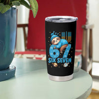 67 Six Seven Meme Tumbler Cup Funny Hanukkah Sloth - Wonder Print Shop
