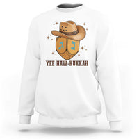 Yee Haw Nukkah Sweatshirt Funny Cowboy Hanukkah - Wonder Print Shop