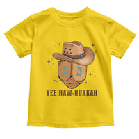 Yee Haw Nukkah Toddler T Shirt Funny Cowboy Hanukkah - Wonder Print Shop