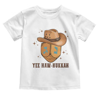 Yee Haw Nukkah Toddler T Shirt Funny Cowboy Hanukkah - Wonder Print Shop