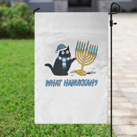 Funny Black Cat Hanukkah Chanukah Garden Flag - Wonder Print Shop