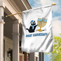 Funny Black Cat Hanukkah Chanukah Garden Flag - Wonder Print Shop