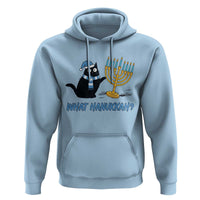 Funny Black Cat Hanukkah Chanukah Hoodie - Wonder Print Shop