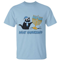 Funny Black Cat Hanukkah Chanukah T Shirt - Wonder Print Shop