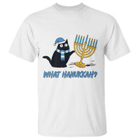 Funny Black Cat Hanukkah Chanukah T Shirt - Wonder Print Shop