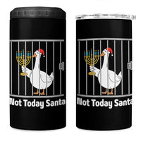 Funny Goose Hanukkah Chanukah 4 in 1 Can Cooler Tumbler Not Today Santa - Wonder Print Shop