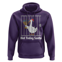 Funny Goose Hanukkah Chanukah Hoodie Not Today Santa - Wonder Print Shop