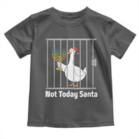 Funny Goose Hanukkah Chanukah Toddler T Shirt Not Today Santa - Wonder Print Shop