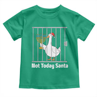 Funny Goose Hanukkah Chanukah Toddler T Shirt Not Today Santa - Wonder Print Shop