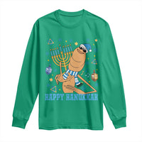 Funny Marcus The Worm Hanukkah Meme Long Sleeve Shirt - Wonder Print Shop