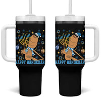Funny Marcus The Worm Hanukkah Meme Tumbler With Handle - Wonder Print Shop