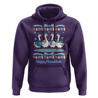 Happy Hanukkah Hoodie Funny Silly Goose Chanukah - Wonder Print Shop