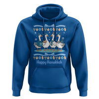 Happy Hanukkah Hoodie Funny Silly Goose Chanukah - Wonder Print Shop