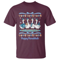 Happy Hanukkah T Shirt Funny Silly Goose Chanukah - Wonder Print Shop