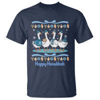 Happy Hanukkah T Shirt Funny Silly Goose Chanukah - Wonder Print Shop