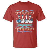 Happy Hanukkah T Shirt Funny Silly Goose Chanukah - Wonder Print Shop
