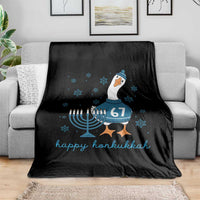 67 Six Seven Silly Goose Hanukkah Meme Throw Blanket Happy Honkukkah - Wonder Print Shop