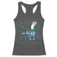67 Six Seven Silly Goose Hanukkah Meme Racerback Tank Top Happy Honkukkah - Wonder Print Shop