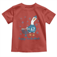 67 Six Seven Silly Goose Hanukkah Meme Toddler T Shirt Happy Honkukkah - Wonder Print Shop