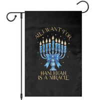 Funny Hanukkah Garden Flag All I Want For Chanukkah Is A Miracle - Wonder Print Shop