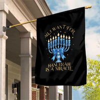 Funny Hanukkah Garden Flag All I Want For Chanukkah Is A Miracle - Wonder Print Shop