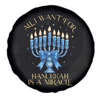 Funny Hanukkah Spare Tire Cover All I Want For Chanukkah Is A Miracle - Wonder Print Shop