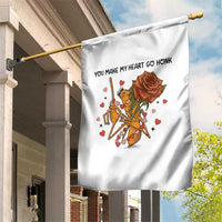 Marcus The Worm Valentine Meme Garden Flag You Make My Heart Go Honk - Wonder Print Shop