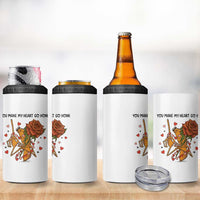 Marcus The Worm Valentine Meme 4 in 1 Can Cooler Tumbler You Make My Heart Go Honk - Wonder Print Shop