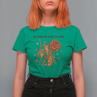 Marcus The Worm Valentine Meme T Shirt For Women You Make My Heart Go Honk - Wonder Print Shop