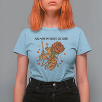 Marcus The Worm Valentine Meme T Shirt For Women You Make My Heart Go Honk - Wonder Print Shop