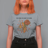 Marcus The Worm Valentine Meme T Shirt For Women You Make My Heart Go Honk - Wonder Print Shop