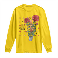 Marcus The Worm Valentine Meme Long Sleeve Shirt I Am Senstive - Wonder Print Shop