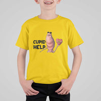 Marcus The Worm Valentine Meme T Shirt For Kid Cupid Help - Wonder Print Shop