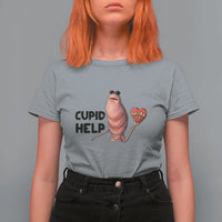 Marcus The Worm Valentine Meme T Shirt For Women Cupid Help - Wonder Print Shop