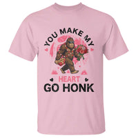 You Make My Heart Go Honk T Shirt Funny Bigfoot Valentine Meme - Wonder Print Shop