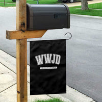 Funny Christian Garden Flag WWJD Probably Flip Tables - Wonder Print Shop