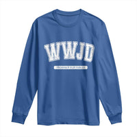 Funny Christian Long Sleeve Shirt WWJD Probably Flip Tables - Wonder Print Shop
