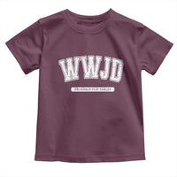 Funny Christian Toddler T Shirt WWJD Probably Flip Tables - Wonder Print Shop