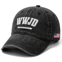 Funny Christian Washed Cotton Baseball Cap WWJD Probably Flip Tables