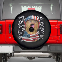 Burnt Peanut Goop Spare Tire Cover Patriotic American Flag - Wonder Print Shop