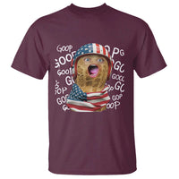 Burnt Peanut Goop T Shirt Patriotic American Flag - Wonder Print Shop