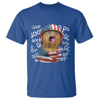 Burnt Peanut Goop T Shirt Patriotic American Flag - Wonder Print Shop