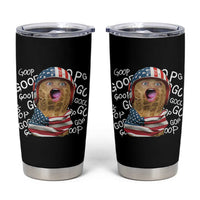 Burnt Peanut Goop Tumbler Cup Patriotic American Flag - Wonder Print Shop