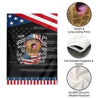 Burnt Peanut Goop Garden Flag Patriotic American Flag