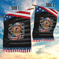 Burnt Peanut Goop Garden Flag Patriotic American Flag