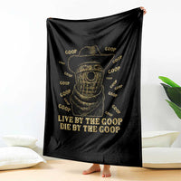 Funny Burnt Peanut Throw Blanket Live by The Goop Die by The Goop - Wonder Print Shop