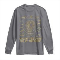 Funny Burnt Peanut Long Sleeve Shirt Live by The Goop Die by The Goop - Wonder Print Shop