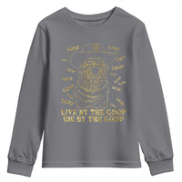 Funny Burnt Peanut Youth Sweatshirt Live by The Goop Die by The Goop - Wonder Print Shop