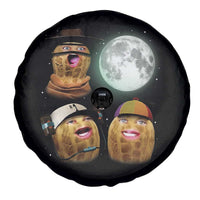 Funny Burnt Peanut Howling at the Moon Spare Tire Cover - Wonder Print Shop