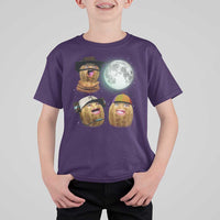 Funny Burnt Peanut Howling at the Moon T Shirt For Kid - Wonder Print Shop